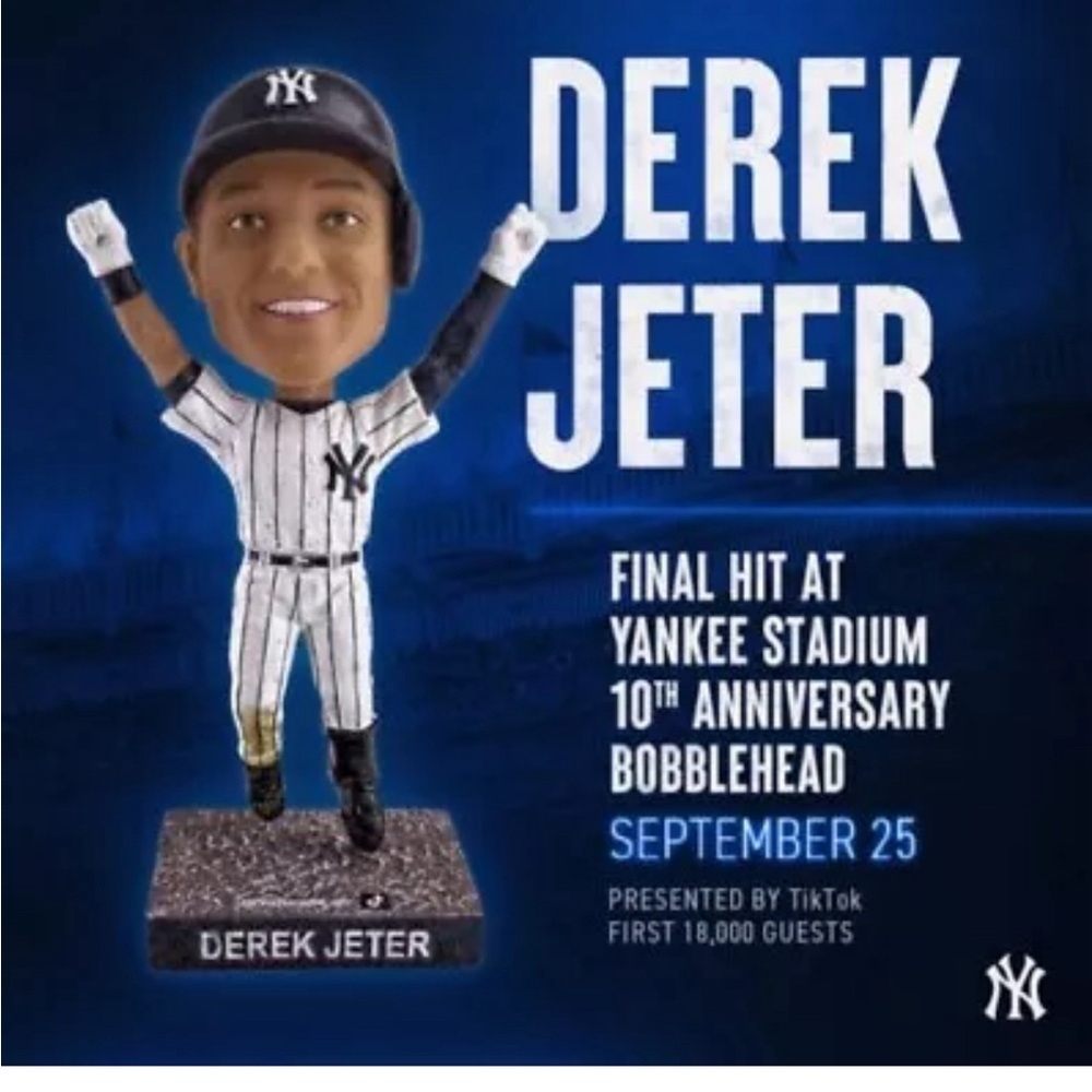 Derek Jeter New York Yankees SGA 9/25/2024 Final MLB Hit Bobblehead New